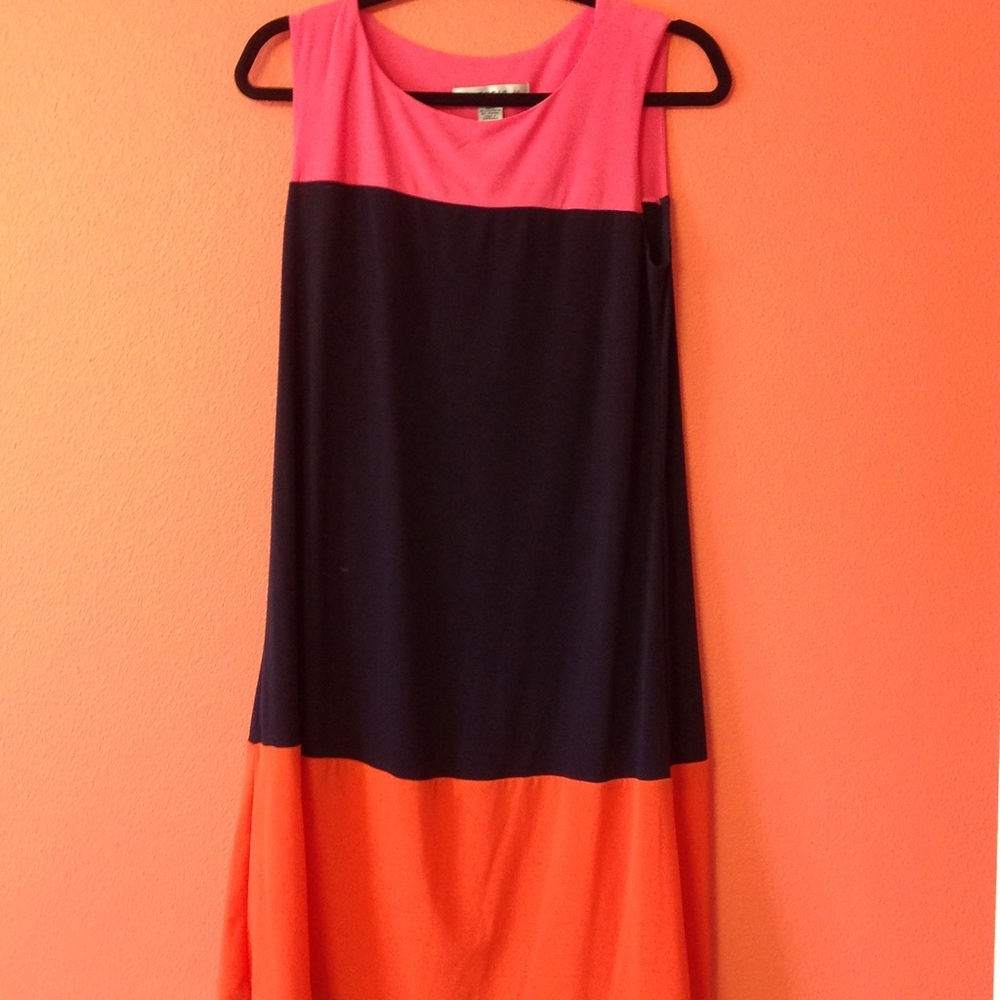 Multicolor Straight cut Dress